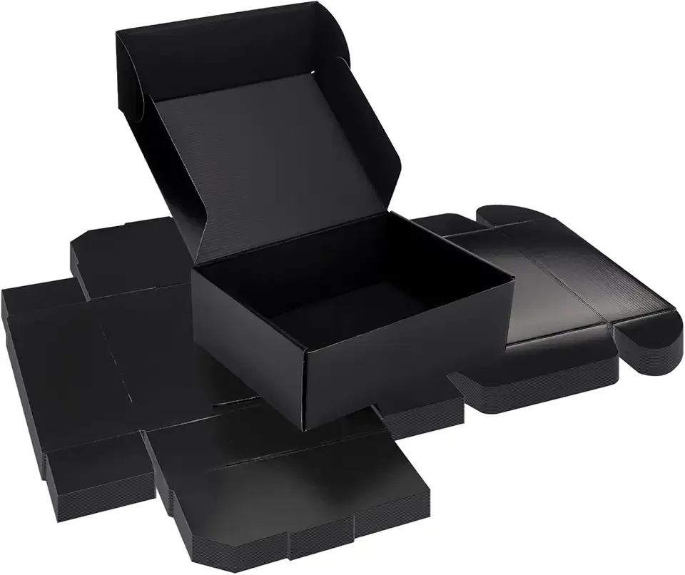 Rempry 12x9x4 Black Shipping Boxes 20 Pack, Large Cardboard Mailer Boxes for Small Business Shipping Packaging