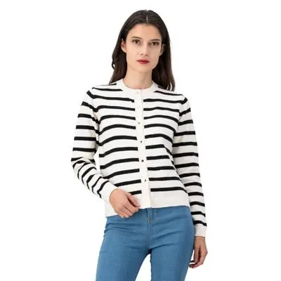 Suéter Mxstaza Mujer diseño rayas horizontales