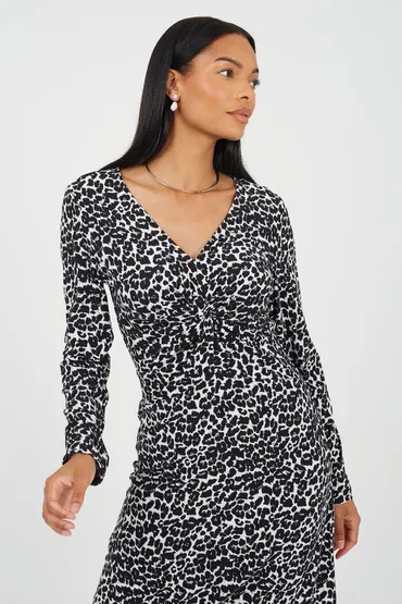 Vestido largo estampado