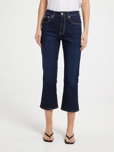 Riders By Lee Mid Bootcut Crop In Stretch Rinse