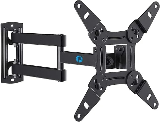 Pipishell Full Motion TV Wall Mount for Echo Show 21/15 and 13-43 Inch Flat Curved Screen TVs & Monitors, Max VESA 200x200mm up to 44lbs,…