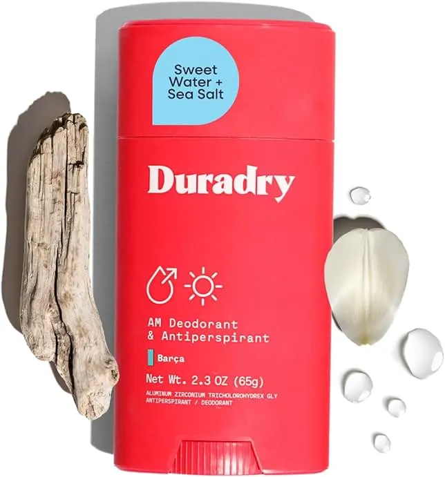 Duradry Clinical-Strength Antiperspirant Deodorant for Women and Men – Clean Formula with Natural Ingredients – Odor and Exc…
