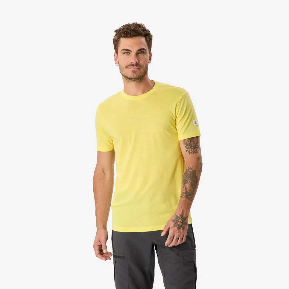 Pánské tričko na trek s krátkým rukávem z merino vlny Merino Fresh