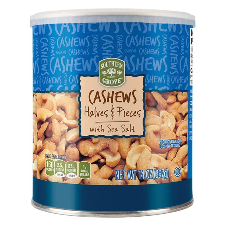 Southern Grove Cashew Halves and Pieces with Sea Salt