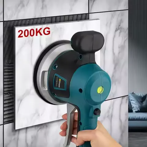 Gisam Tiler Vibrator Tiling Machine 6 Speed Tile Tiling Machine Automatic Tile Leveling Absorb Power Tool For Makita 18V Battery
