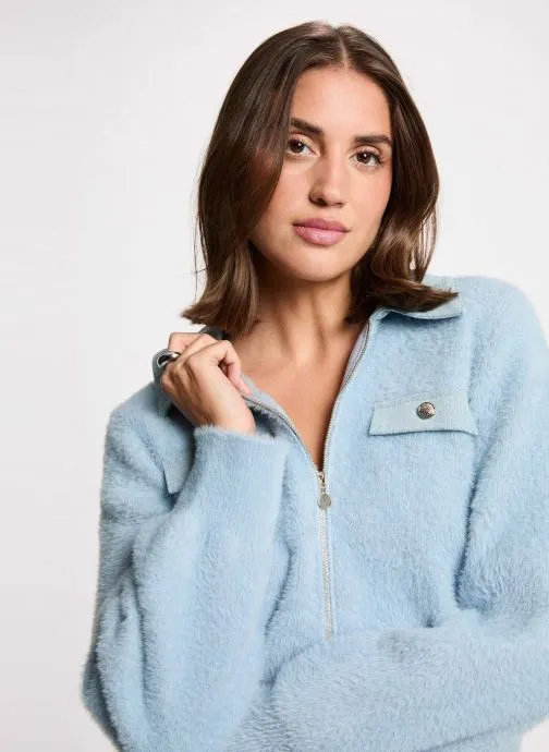Vesten 261-MDOMO dames blauw