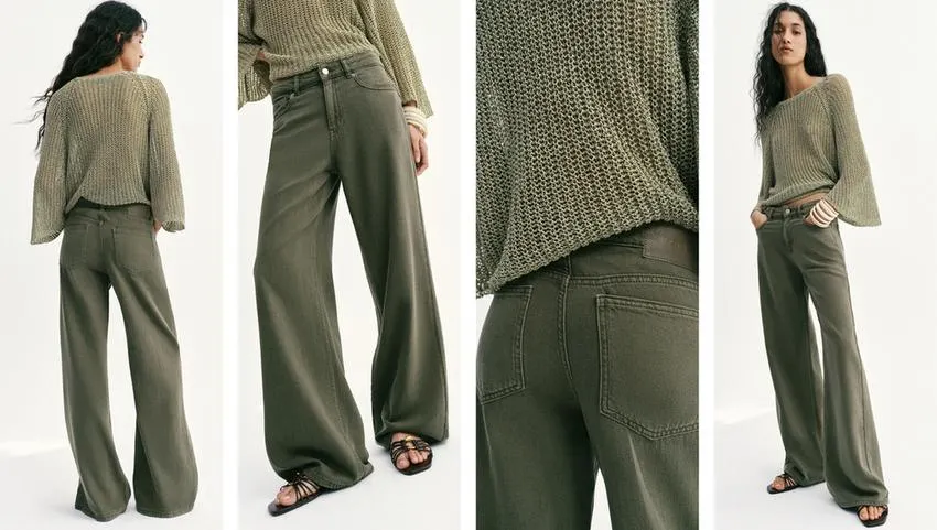 Z1975 WIDE-LEG HIGH-WAIST FLUID JEANS