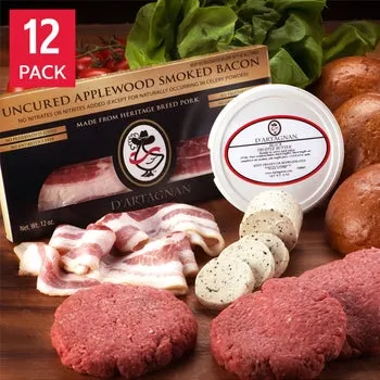 D'Artagnan Extreme American Wagyu Burger Lovers Bundle 12 Total Packs, 6 Lbs. Total