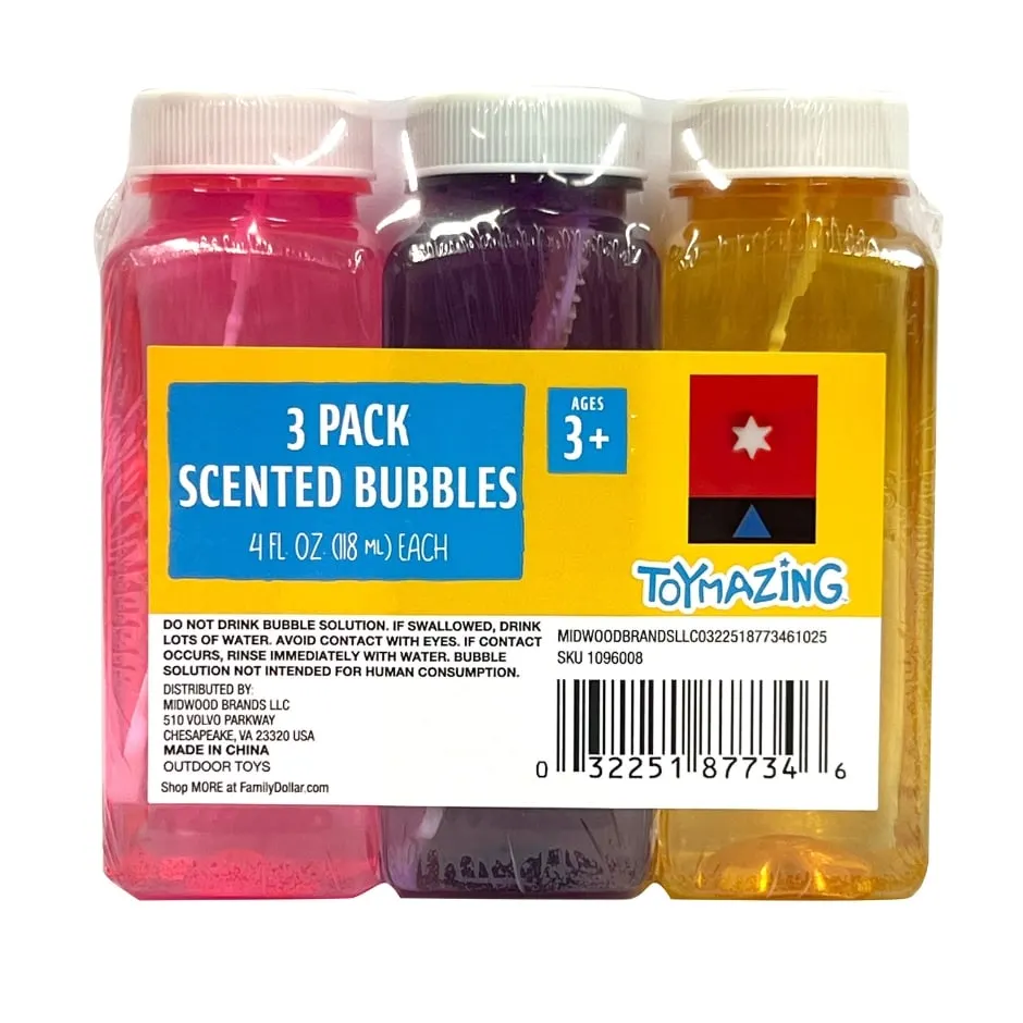 Toymazing Scented Bubbles, 3 pk.