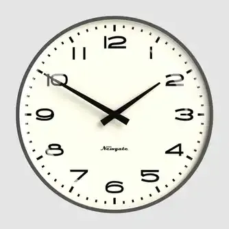 Newgate Radio City Wall Clock Blizzard Grey