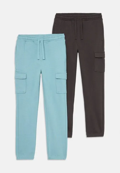 2 PACK - Joggebukse - turquoise/dark grey