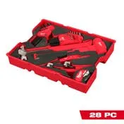 Milwaukee Tools 28pc. Hex Key & Hammer Set with Tray for PACKOUT™ Drawers 48-22-0161