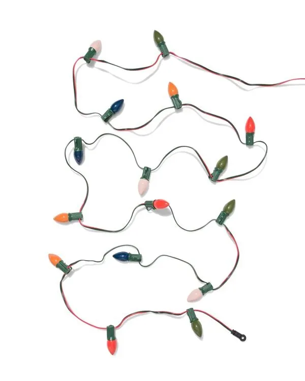 lichtsnoer 3m met 16 led vintage kerstlampjes voor binnen en buiten
