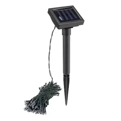 24-ft Plug-in Black Outdoor String Light with 12 LED Edison Bulbs