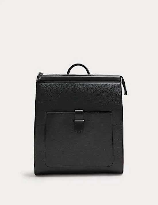 Mock Leather Backpack