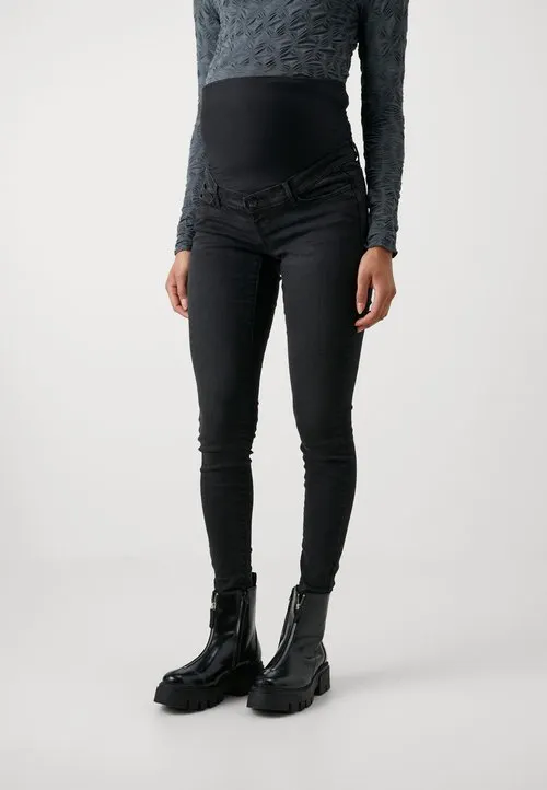 VMMSOPHIA SKIN FOLD UP - Jeans Skinny Fit - black