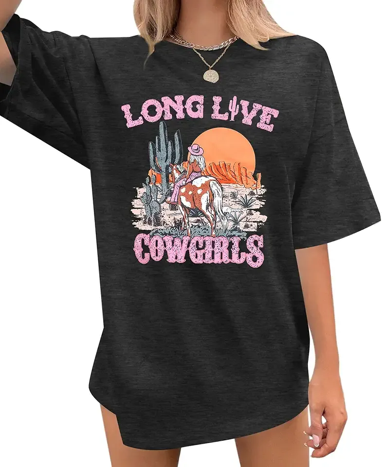 Cowgirl Western Shirts for Women Country Music Outfits Summer Vacation Short Sleeves Tops