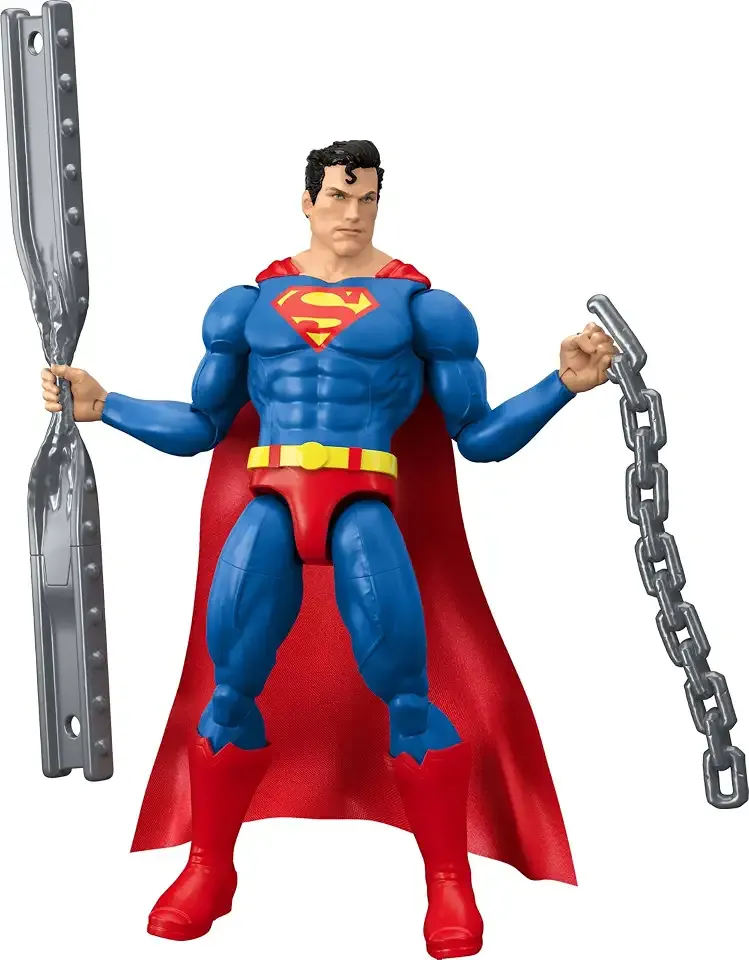 ​Mattel DC Premier Series 6.5in Superman Action Figure Series 2 | Super Hero Toy, 22 Articulations, Fabric Cape, Battle Armor & Accessories