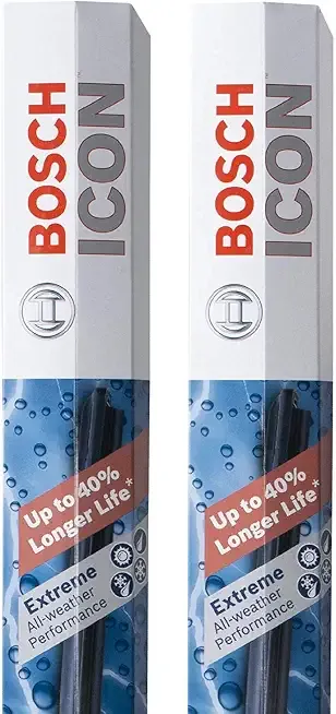 BOSCH 26A20A ICON Beam Wiper Blades - Set of 2 Blades (26A & 20A) | Driver and Passenger Side; Extreme All-Weather Performance and Up to 40% Longer Life