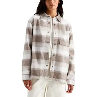 Veste-chemise à manches longues en flanelle Forest pour femme