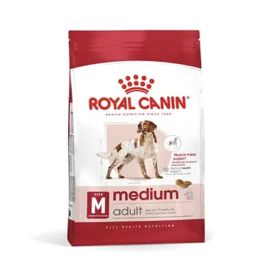 BUY MEDIUM ADULT 15KG GET 2 FREE WET MEDIUM CANS 410GM