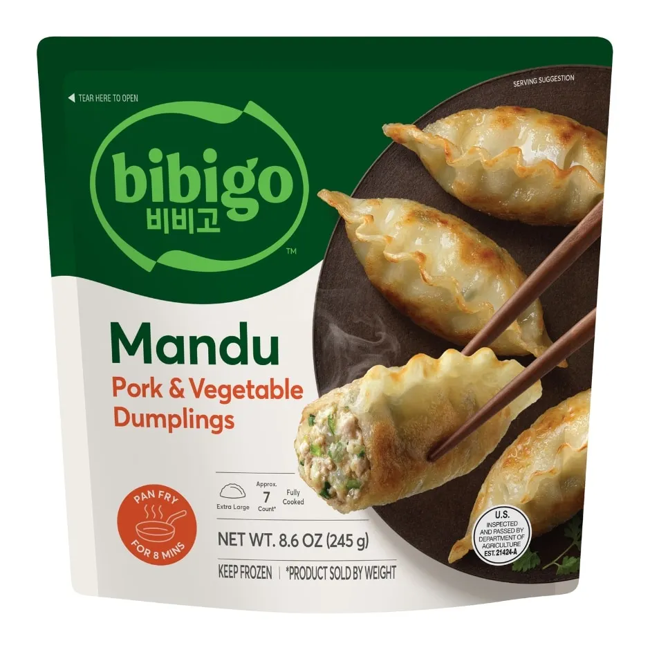 Bibigo Mandu Pork and Vegetable Dumplings 8.6 oz