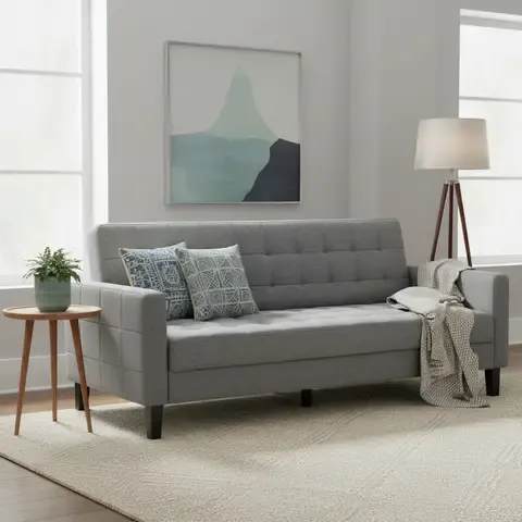 Futón Roma Gris 204x85x81 cm