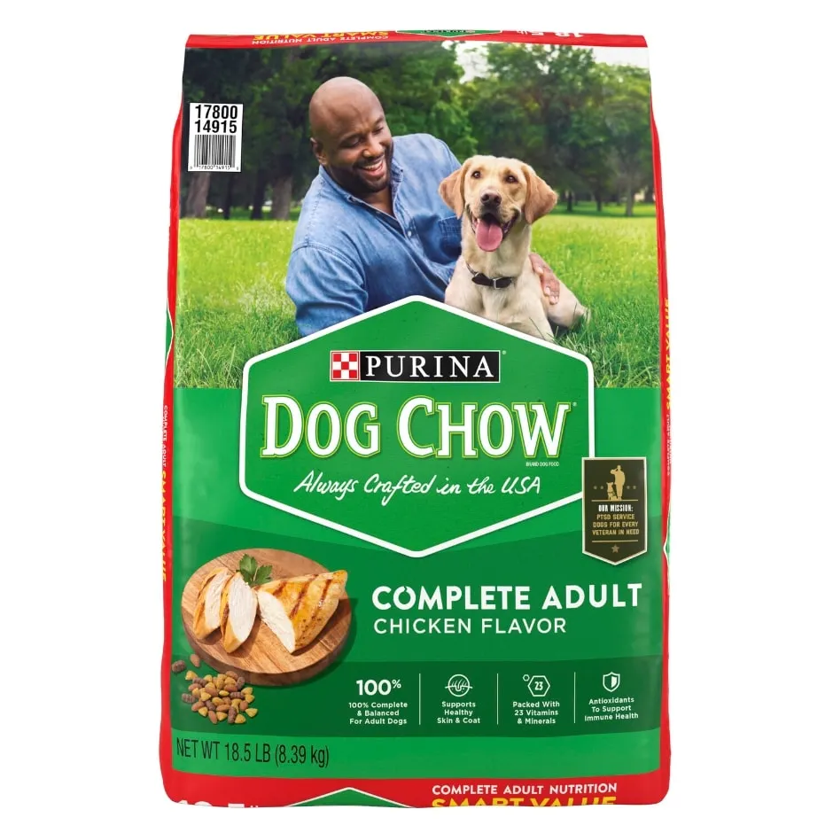Purina Dog Chow Chicken Flavor Complete Adult Dry Dog Food, 18.5-lb.