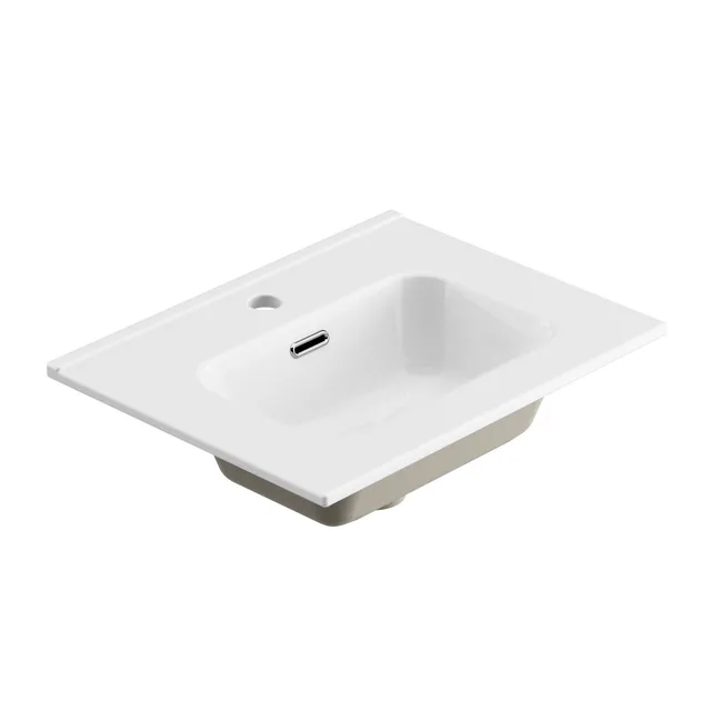 Lavabo encastrado Mía blanco 51x17x40 cm
