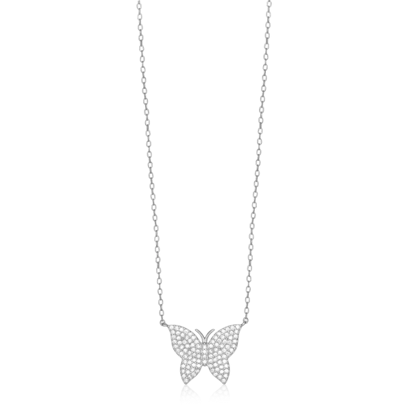Halssmykke Sommerfugl 925 Sølv