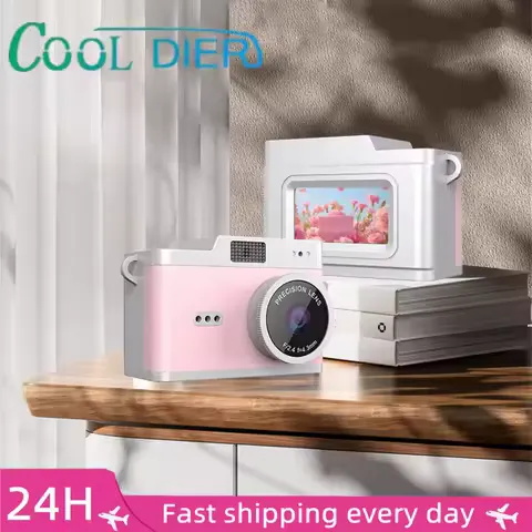 Portable Retro Digital Camera 1080P Video Recorder with 0.96" IPS Screen Compact Vintage Camera for Teens Children Gift