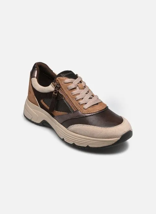 Lage sneakers 83705-45 dames bruin