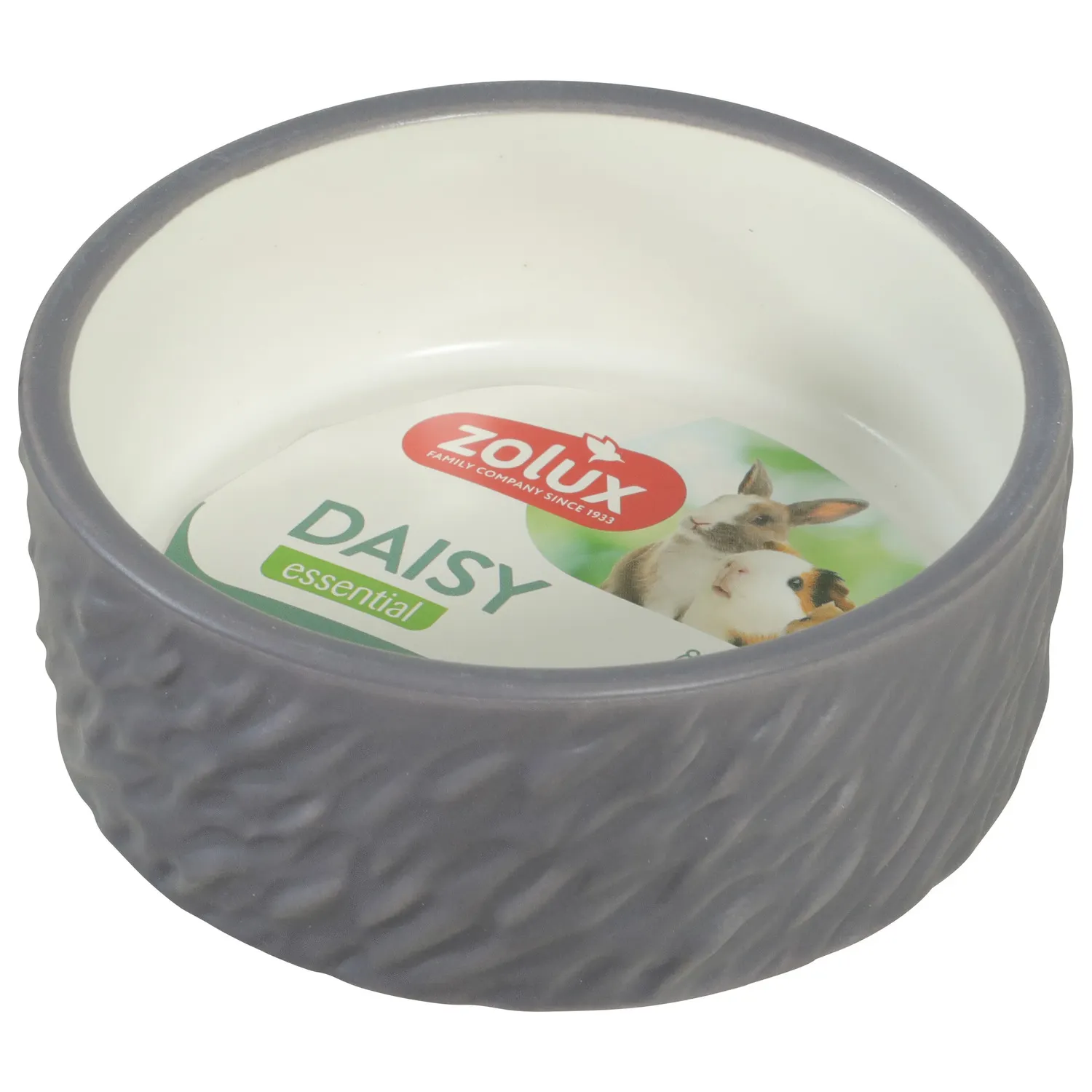 Zolux Daisy Keramische Voerbak - Voer & Drinkbak - 200 ml Grijs