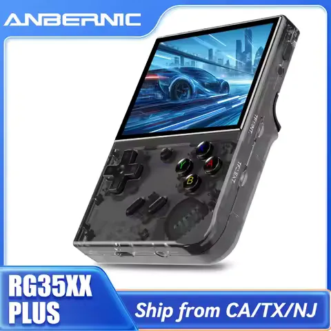 ANBERNIC RG35XX PLUS Handheld Game Console Linux System 3.5'' IPS Screen Streaming HD-Output Retro Portable Video Player Gifts