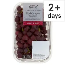 Tesco Finest Red Grapes Seedless 400G
