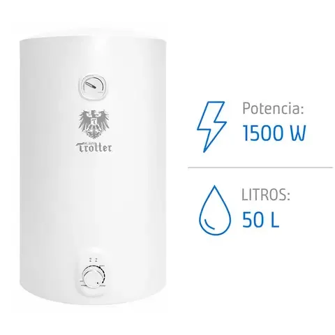 Termo Colgante Eléctrico 50 Litros 1500 W de Muro