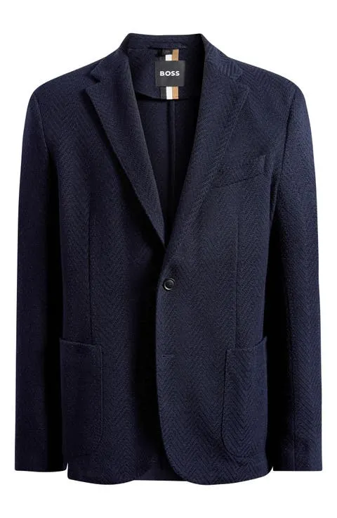 Hanry Slim Fit Wool & Cotton Herringbone Sport Coat