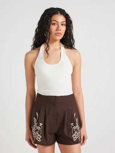 Intricate Embroidery Drew Short