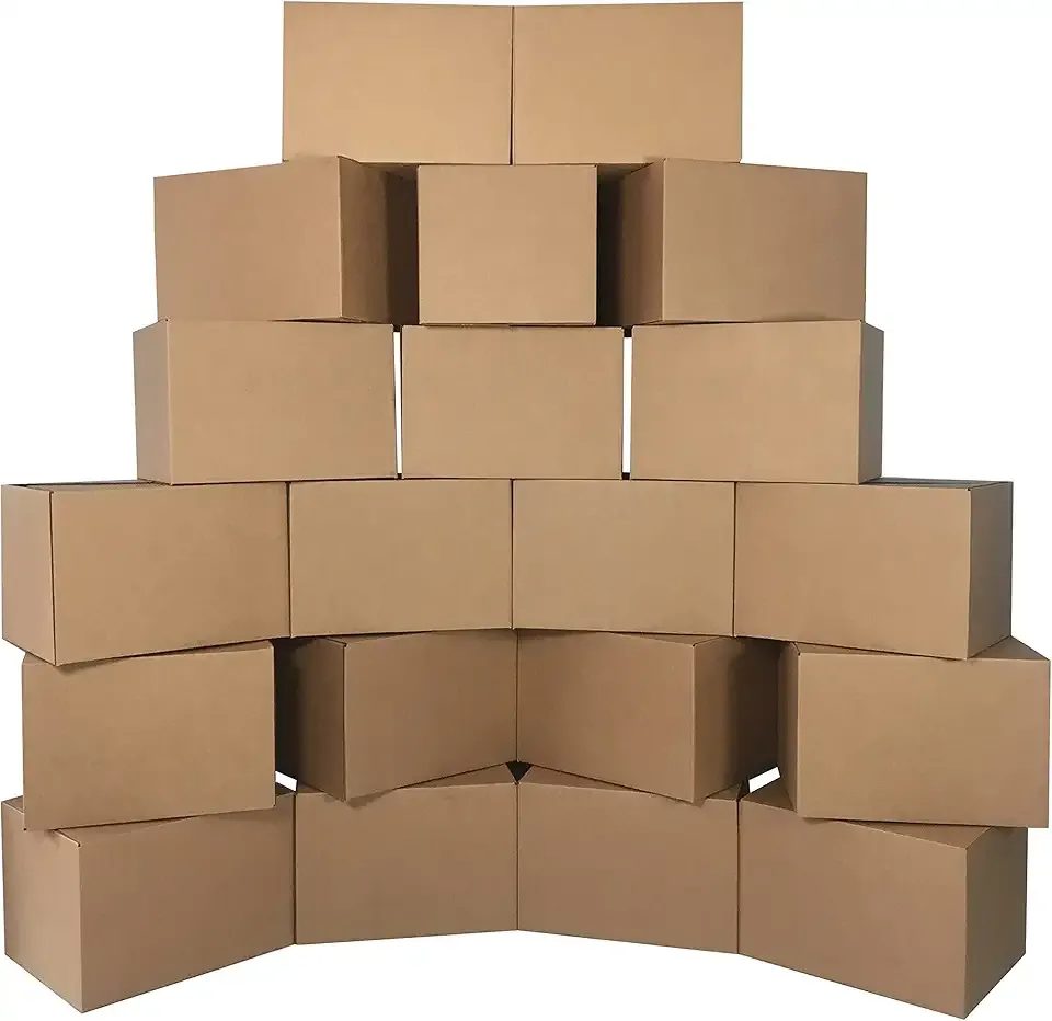 Uboxes Medium Moving Boxes 18"x14"x12" (Medium Boxes - Pack of 20)