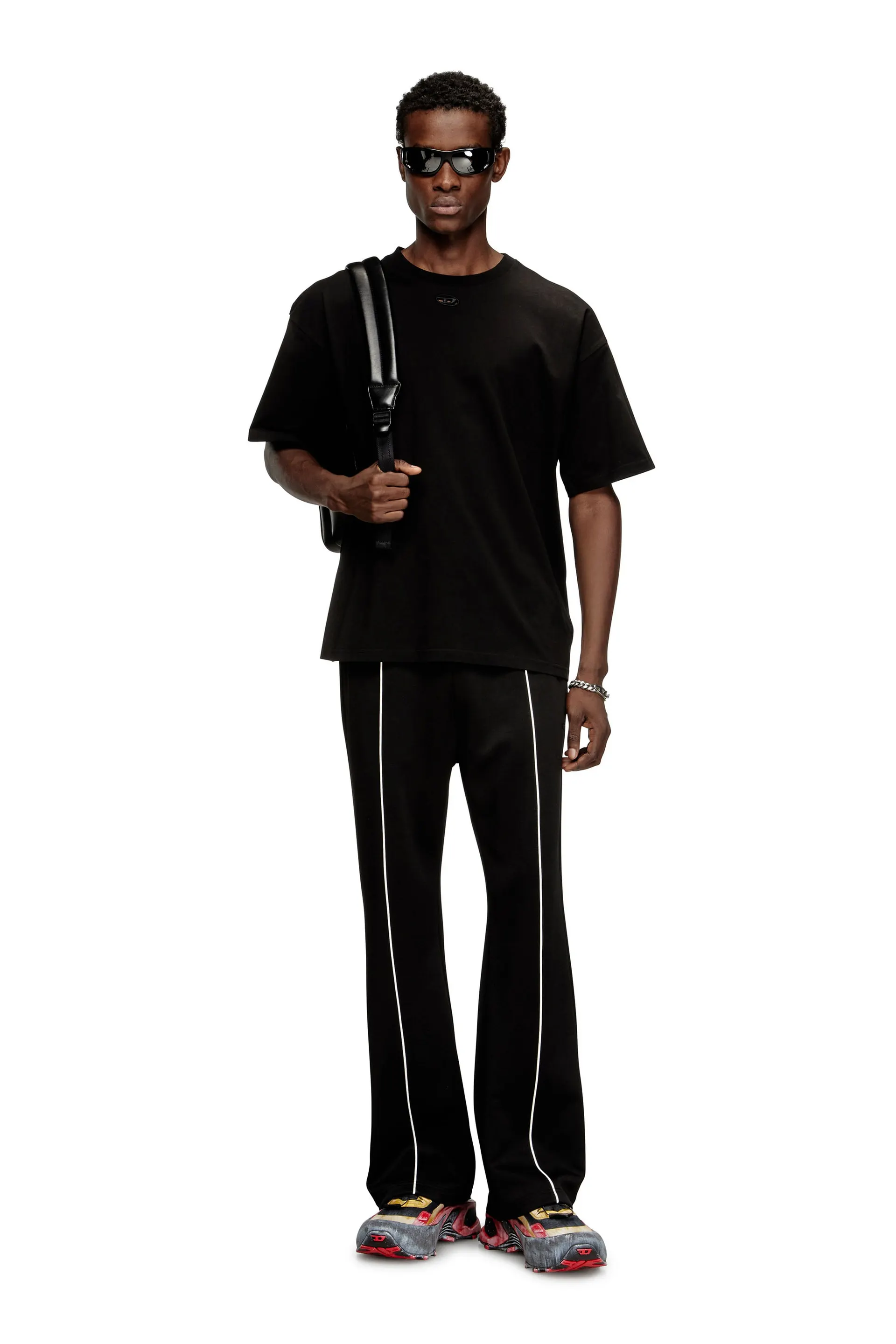 Relaxed cotton T-shirt with Oval D embroidery