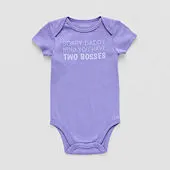 Okie Dokie Baby Girls Round Neck Short Sleeve Rib Bodysuit