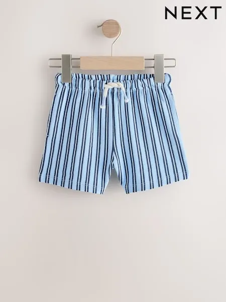 Blue Navy Stripe Textured Shorts (3mths-7yrs)