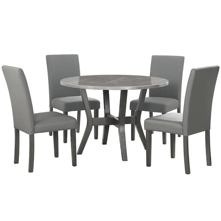 Ambridge Dining Set in Brushed Gray