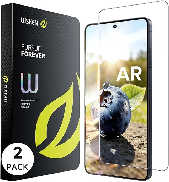 WSKEN for Samsung Galaxy S26 Ultra Screen Protector - AR Original Visual, Fingerprint Unlock [100% Anti Reflection] Shatterproof Anti Glare 9H+ Tempered Glass S26 Ultra Screen Protector, 2 PCS