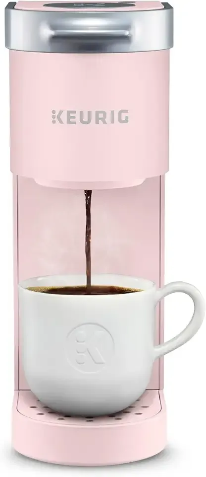 K-Mini Single Serve K-Cup Pod Coffee Maker, 6 to 12oz Brew size, with Cord Storage, Perfect for Small Spaces, Dusty Rose