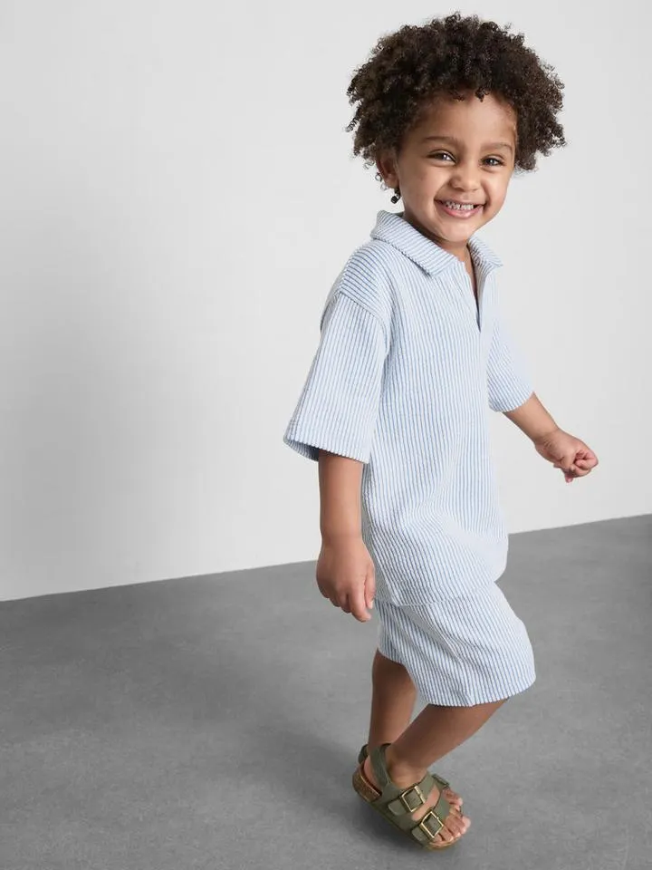 18 mois–9 ans | Ensemble chemise et short à rayures