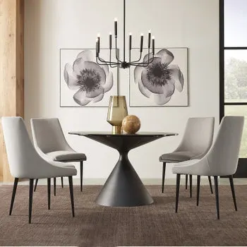 Matto 5-piece Round Dining Table Set
