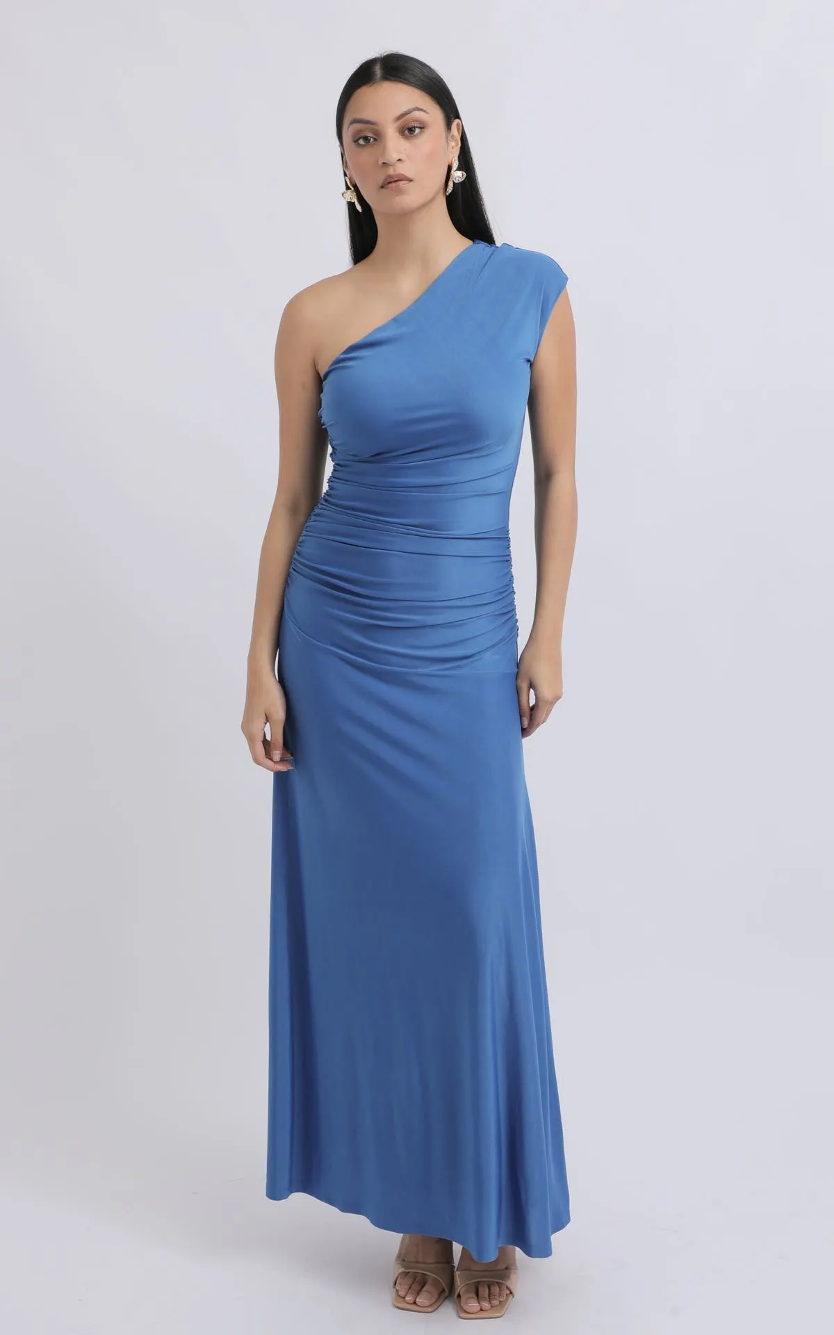 Jersey One Shoulder Maxi