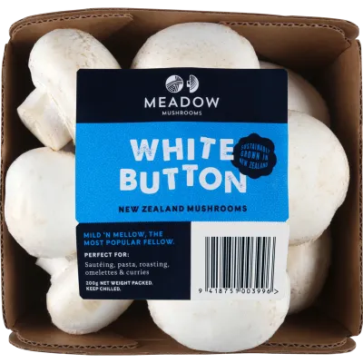 White Button Mushrooms 200g