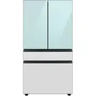 29.0 CuFt Smart Bespoke Panel Ready 4-Door French-Door Refrigerator in Morning Blue with Beverage Center